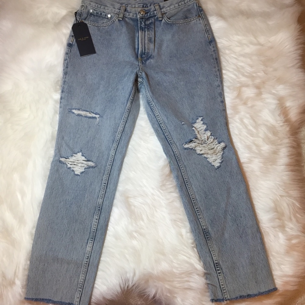 Rag&Bone Mdson w/hole high rise skinny sz29 NWT - Picture 2 of 5
